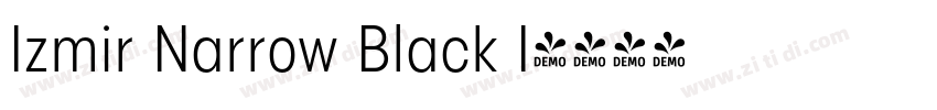Izmir Narrow Black I字体转换